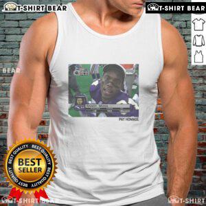 Top Randy Moss Pay Homage Tank Top featuring bold graphics and a stylish design for sports fans and fashion enthusiasts.