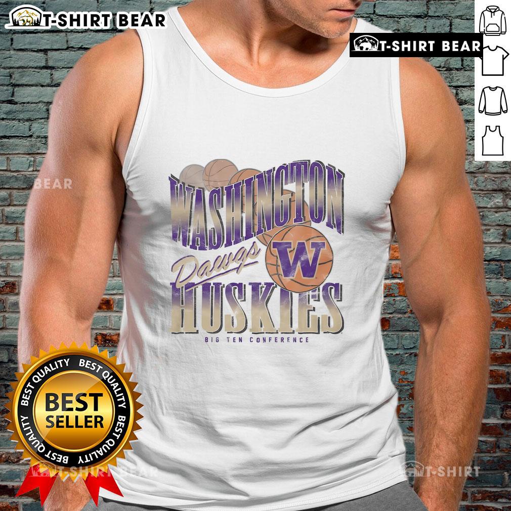 Top Washington Huskies Baller Bounce Tank Top featuring vibrant team colors and logo, perfect for game day wear.