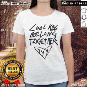 Top Yeah Yeah Yeahs Cool Kids Belong Together Ladies Tee featuring a trendy design perfect for casual outings.