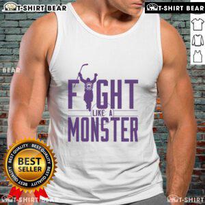 Good Fight Like a Monster ice hockey tank top showcasing bold graphics and sporty design for hockey enthusiasts.