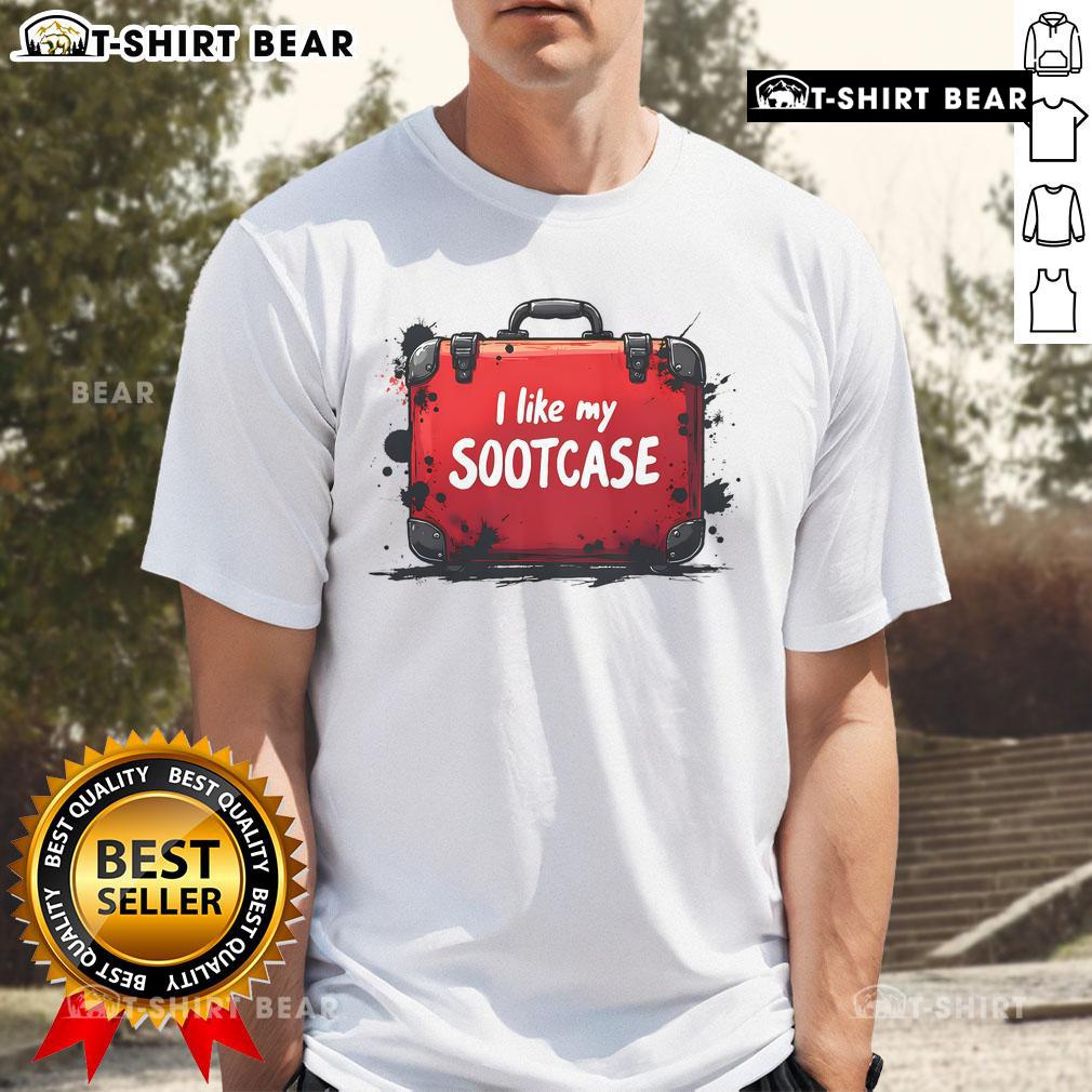Funny Trump Victory 2024 meme T-shirt featuring 'Good I Like My Suitcase' slogan, perfect for supporters and humor lovers.