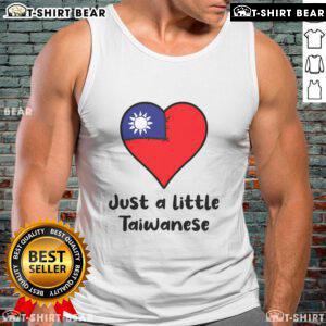 Taiwanese flag heart tank top design showcasing love for Taiwan in a stylish and trendy fashion.