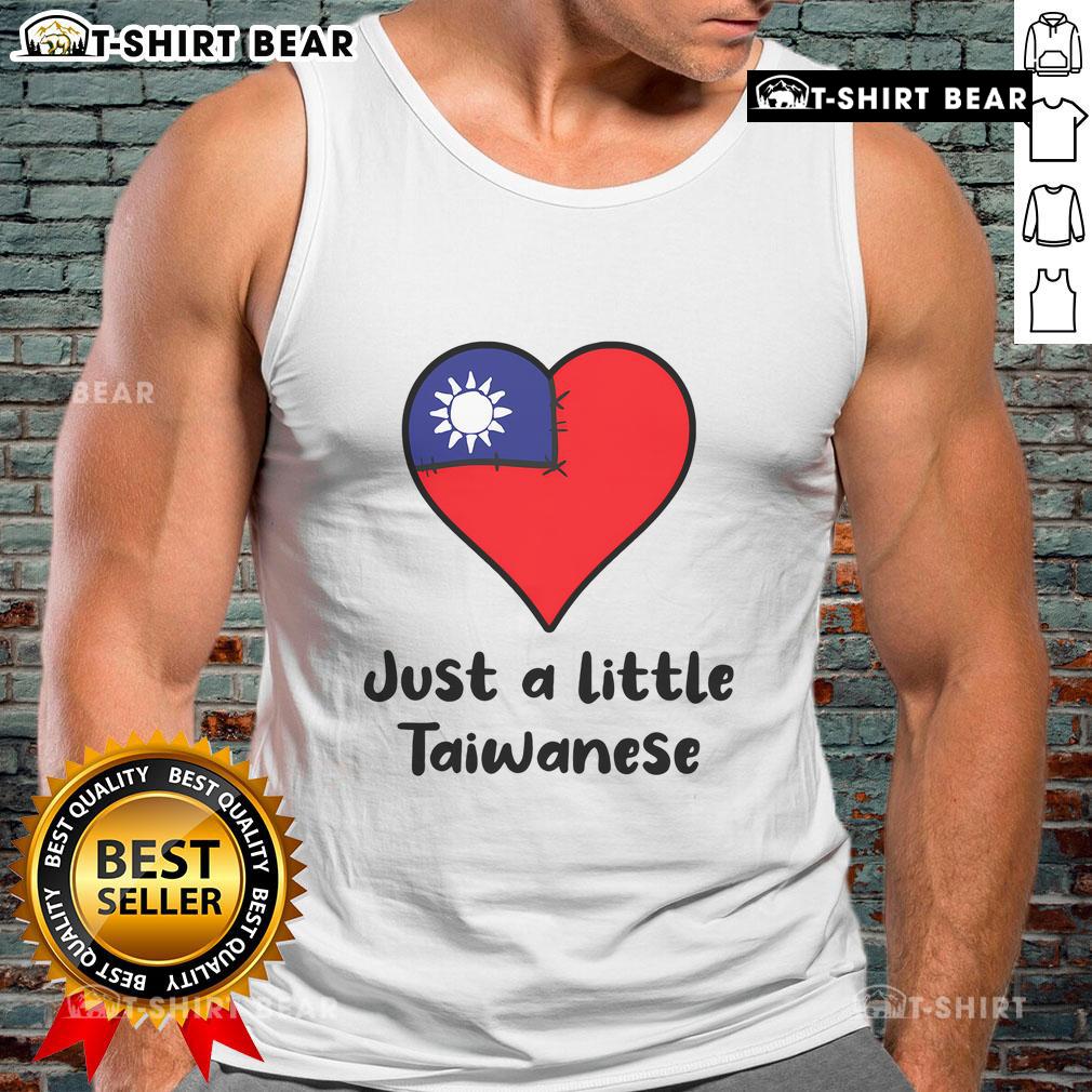 Taiwanese flag heart tank top design showcasing love for Taiwan in a stylish and trendy fashion.