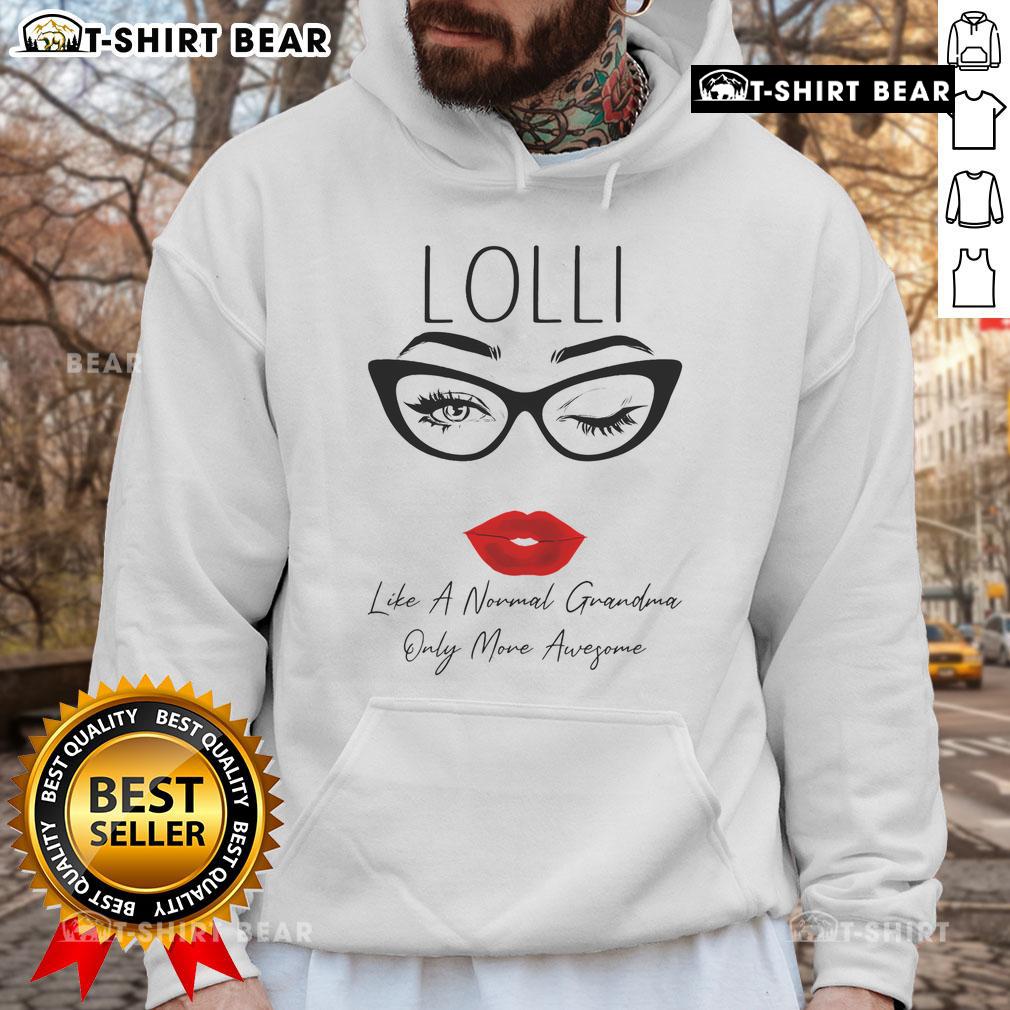 Grandma wearing awesome glasses and a cozy hoodie, showcasing a fun and quirky style with confidence.