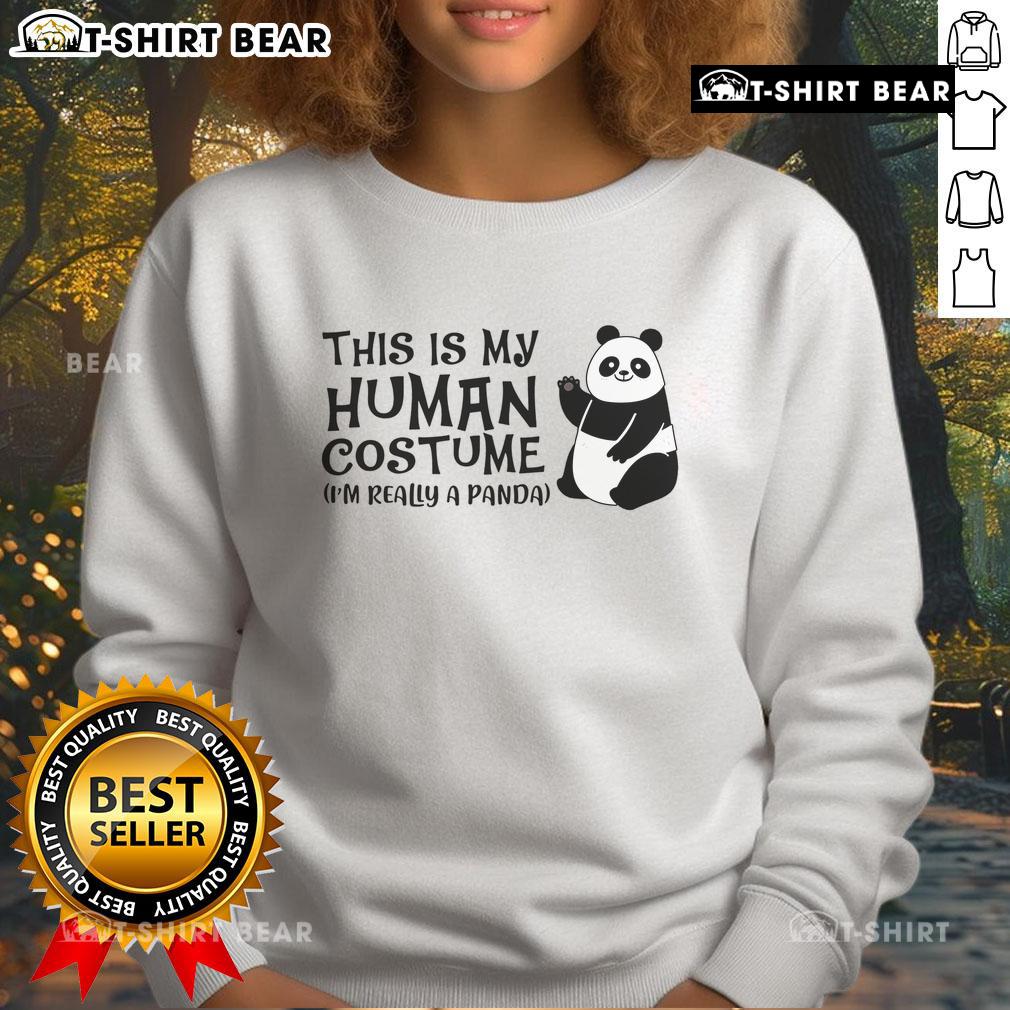 Good Panda sweatshirt featuring a cute panda design, perfect for cozy wear and animal lovers. This is my Hu costume!