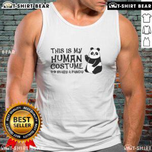 Good Panda costume featuring a playful tank top, showcasing a cute panda design for fun and stylish wear.