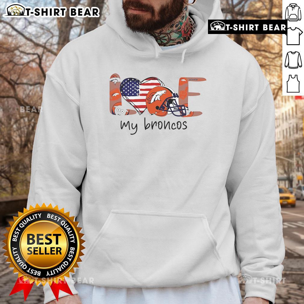 Denver Broncos NFL helmet logo hoodie showcasing team spirit and style for fans of the Denver Broncos.