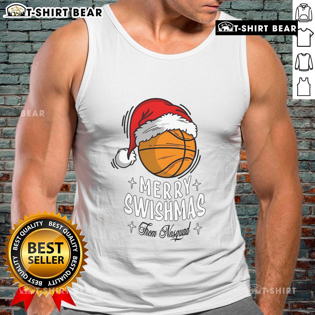 Nice Noah Neumann Swishmas Nnsquad Christmas tank top featuring festive design and vibrant colors for holiday celebrations.
