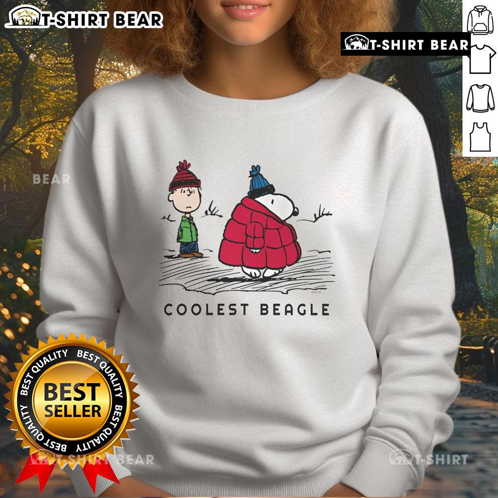Snoopy winter puffer jacket featuring the coolest beagle design, perfect for Peanuts fans and cozy style.
