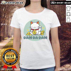 Cute anime design featuring a nice Turbogranny Dandadan cat on a ladies tee, perfect for manga fans and cat lovers.