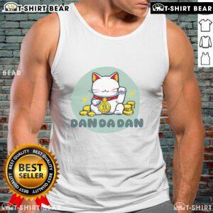 Alt Text: Cute anime manga design of a Nice Turbogranny Dandadan cat on a stylish tank top, perfect for cat lovers.