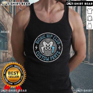 Official Bionic Hip Club tank top featuring hip surgery recovery design, perfect for hip replacement surgery awareness.