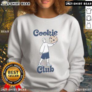 Official Crave Cookie Club 2024 Sweatshirt featuring a cozy design and vibrant logo for cookie lovers.