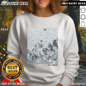 Official Dan Marino Pay Homage Sweatshirt featuring classic design, perfect for fans of the legendary football quarterback.