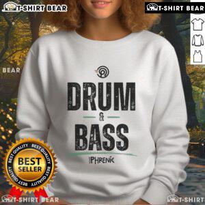Official Drum and Bass Phrenik Sweatshirt featuring vibrant design and stylish fit for music enthusiasts.