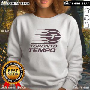 Alt Text: Official Esfandiar Baraheni Toronto Tempo Sweatshirt featuring a stylish design and logo, perfect for casual wear.