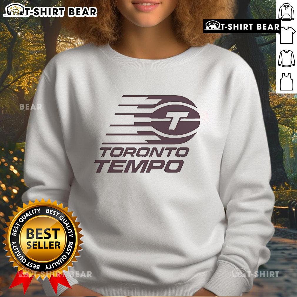 Alt Text: Official Esfandiar Baraheni Toronto Tempo Sweatshirt featuring a stylish design and logo, perfect for casual wear.