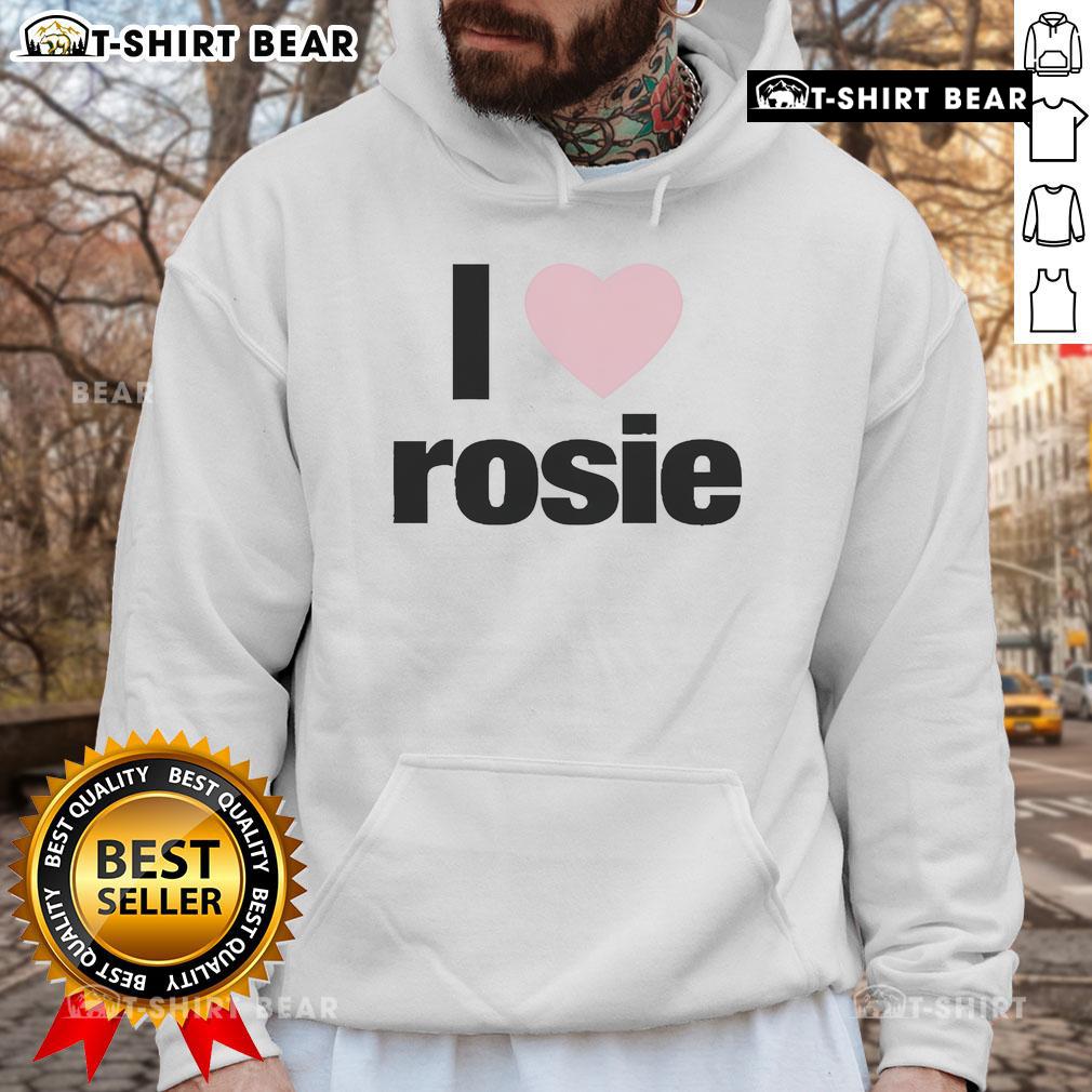 Official Evan Mock I Love Rosie hoodie featuring a stylish design and vibrant colors, perfect for fans and fashion lovers.