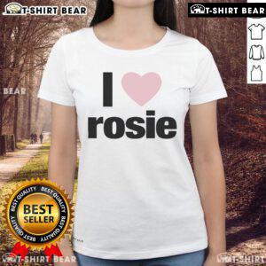 Official Evan Mock I Love Rosie Ladies Tee featuring a stylish design and vibrant colors for fashion-forward women.