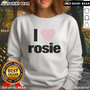 Official Evan Mock I Love Rosie Sweatshirt featuring stylish design and vibrant colors, perfect for casual wear.