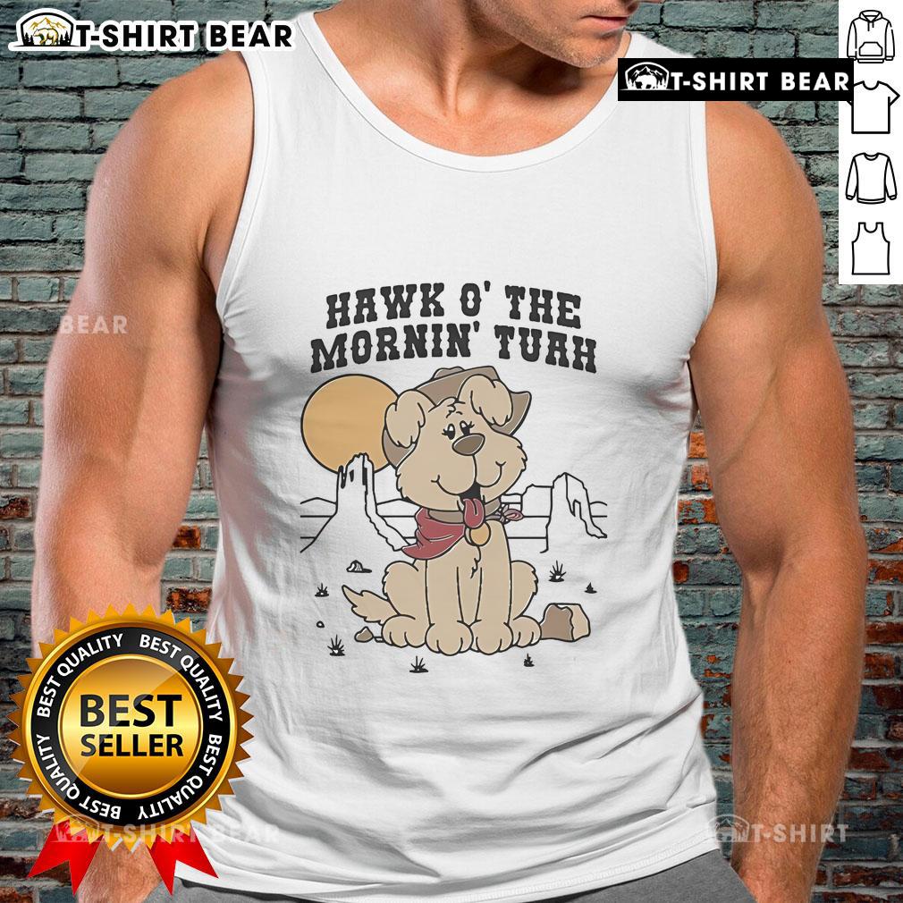 Official Hawk O The Mornin Tuah Tank Top featuring a vibrant design, perfect for casual summer wear and fans.