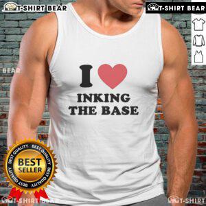Official I Love Inking The Base Tank Top featuring a stylish design perfect for ink lovers and casual wear enthusiasts.