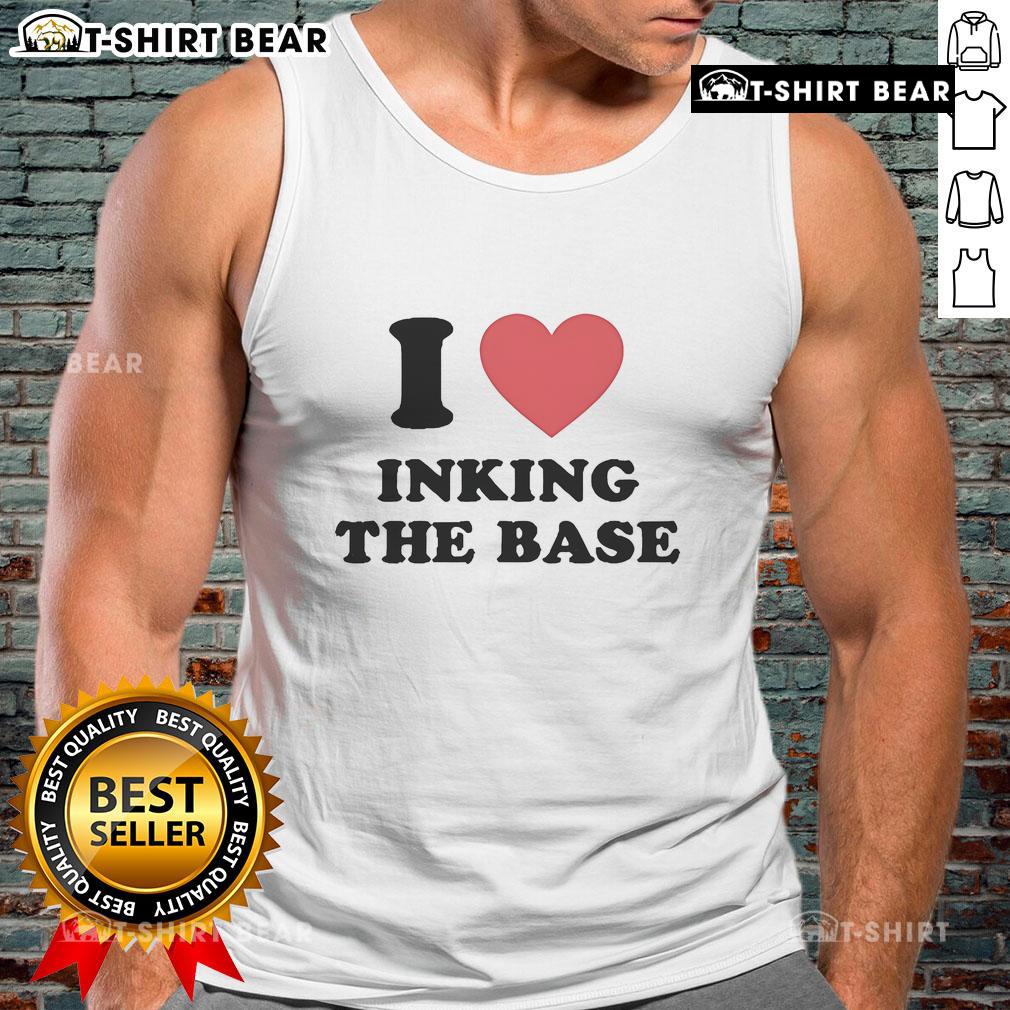 Official I Love Inking The Base Tank Top featuring a stylish design perfect for ink lovers and casual wear enthusiasts.