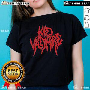 Official Kid Vampire Band Ladies Tee featuring a stylish graphic design perfect for music lovers and vampire fans.