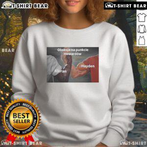 Official Kieran Hayden Obsesja Na Punkcie Howardw sweatshirt showcasing unique design and vibrant colors.