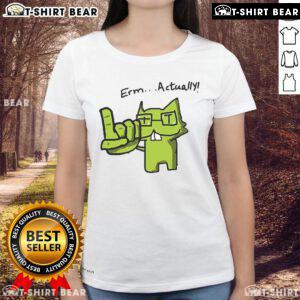 Official Nerd Pixel Cat Ladies Tee featuring a playful graphic of pixelated cats, perfect for cat lovers and nerd culture fans.