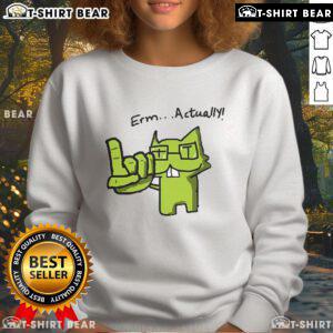 Official Nerd Pixel Cat Sweatshirt featuring a colorful pixelated cat design on a cozy, stylish hoodie.