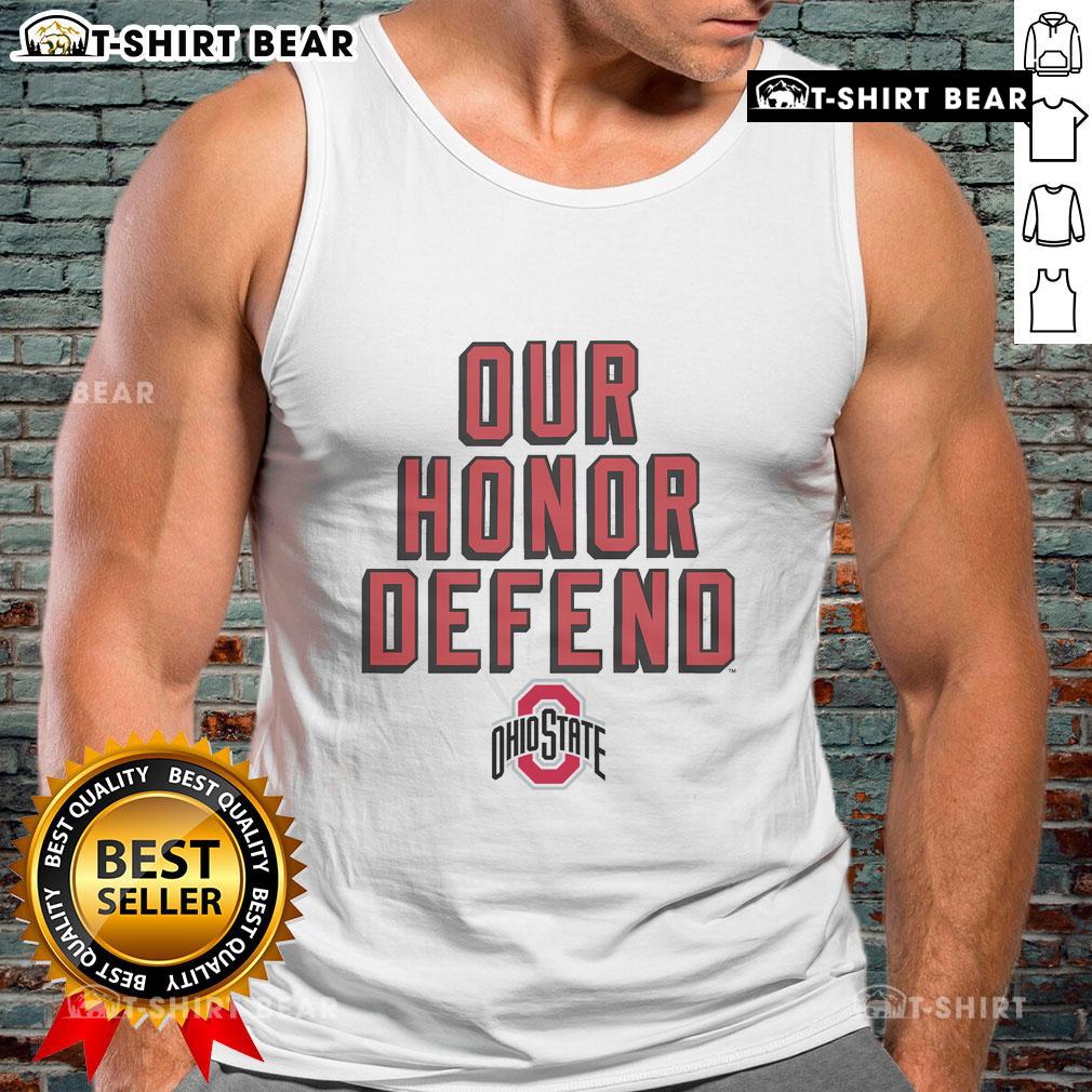 Official Our Honor Defend Ohio State Tank Top featuring bold graphics and comfortable fit for Ohio State fans.