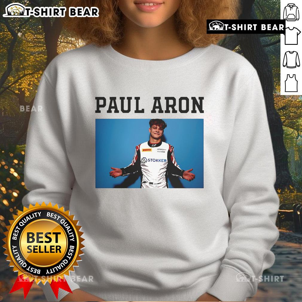 Official Paul Aron Portrait Sweatshirt featuring a stylish design and vibrant colors, perfect for fans and casual wear.