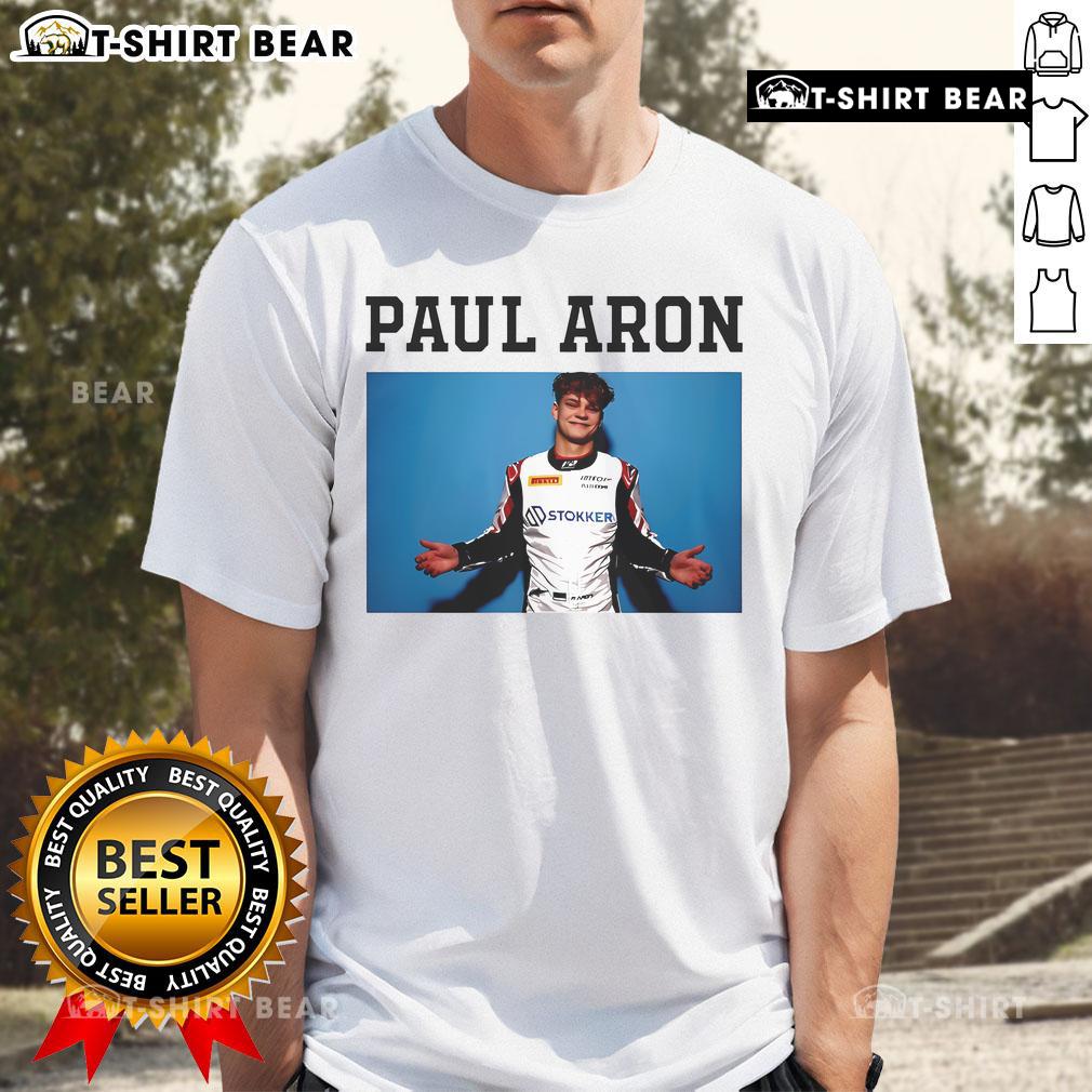 Official Paul Aron Portrait T-Shirt featuring a vibrant graphic of Paul Aron, perfect for fans and collectors.