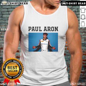 Official Paul Aron portrait tank top featuring a stylish design and vibrant colors, perfect for fans and collectors.