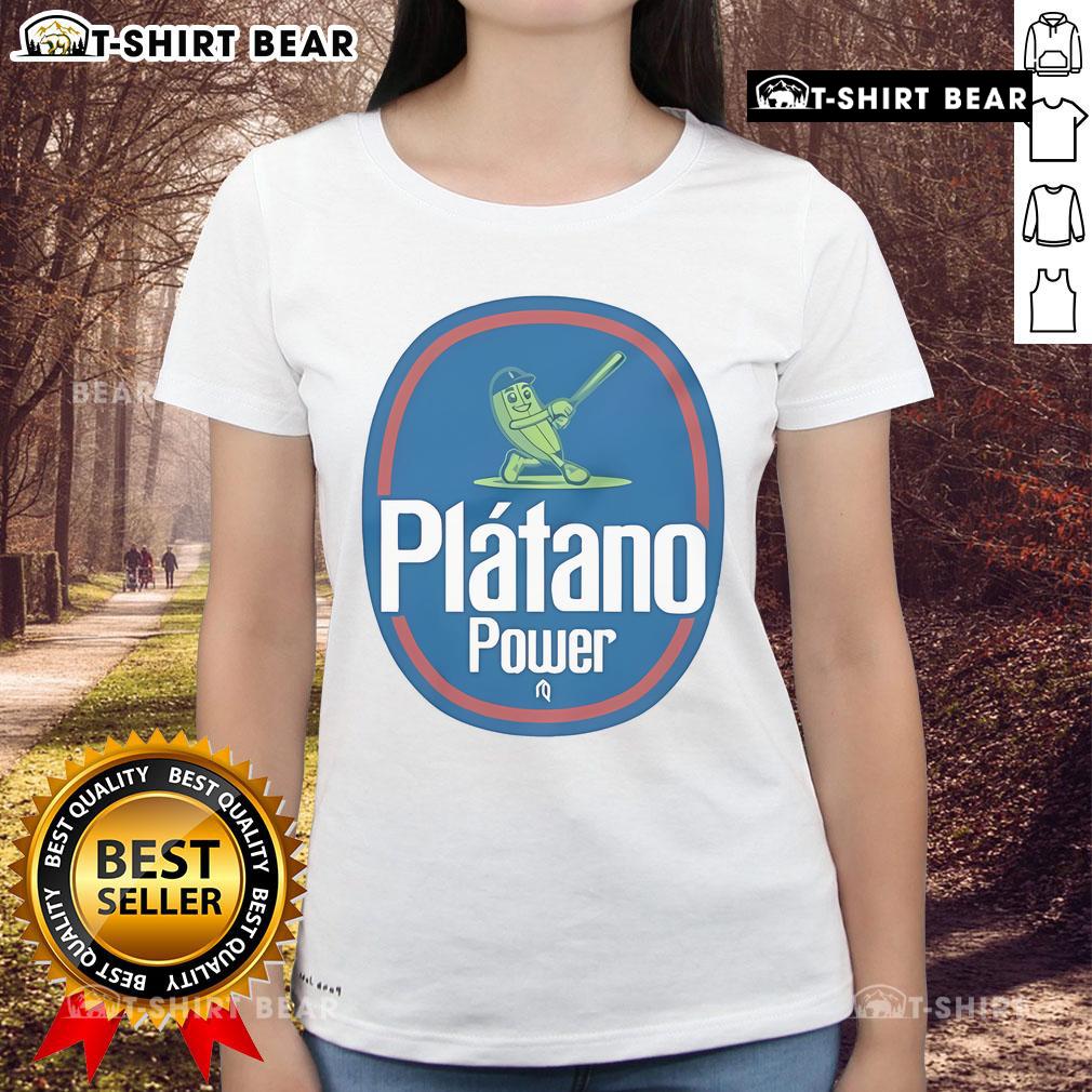 Official Platano Power Ladies Tee featuring vibrant design and stylish cut for empowered women.