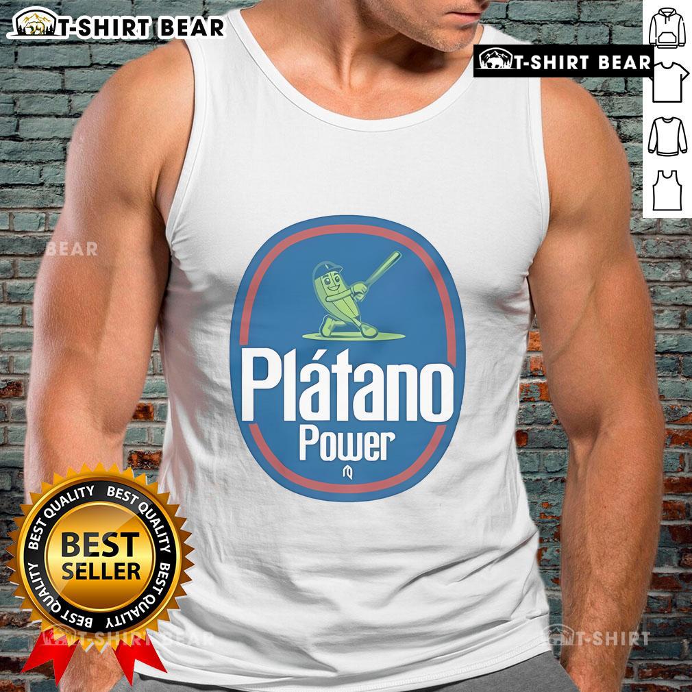 Official Platano Power Tank Top featuring vibrant design, perfect for casual wear and showcasing your love for Platano Power.