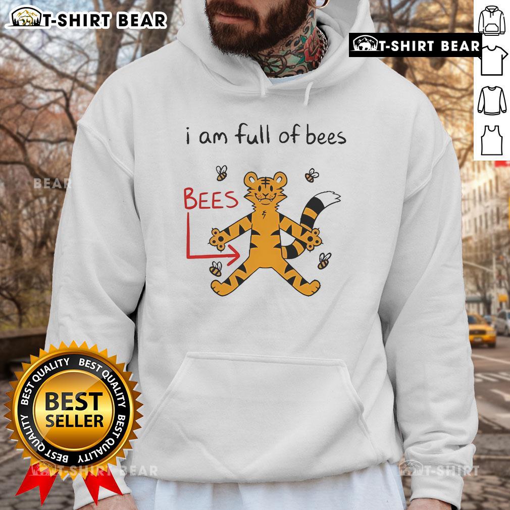 Official Prism Paws 'I Am Full Of Bees' Hoodie featuring a fun bee design, perfect for quirky animal lovers.