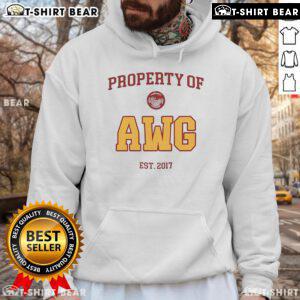 Official Property Of AWG Est 2017 Hoodie featuring stylish design and comfortable fit, perfect for casual wear.