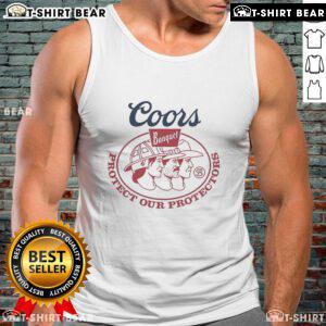 Official SEAGER Seager X Coors Banquet Protectors Tank Top featuring a stylish design for casual summer wear.