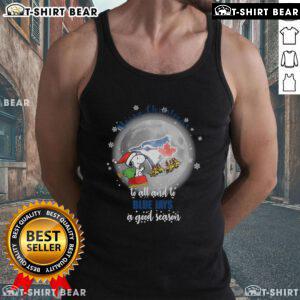 Santa Snoopy tank top with 'Merry Christmas to All and to the Toronto Blue Jays a Good Season 2024' design.