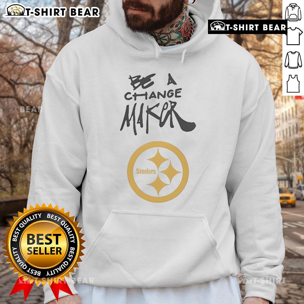 Official Steelers Be A Change Maker Inspire Change Hoodie featuring bold logo and motivational design for fans.