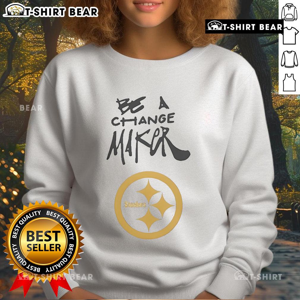 Official Steelers Be a Change Maker Inspire Change Sweatshirt featuring bold graphics and team colors for fans.
