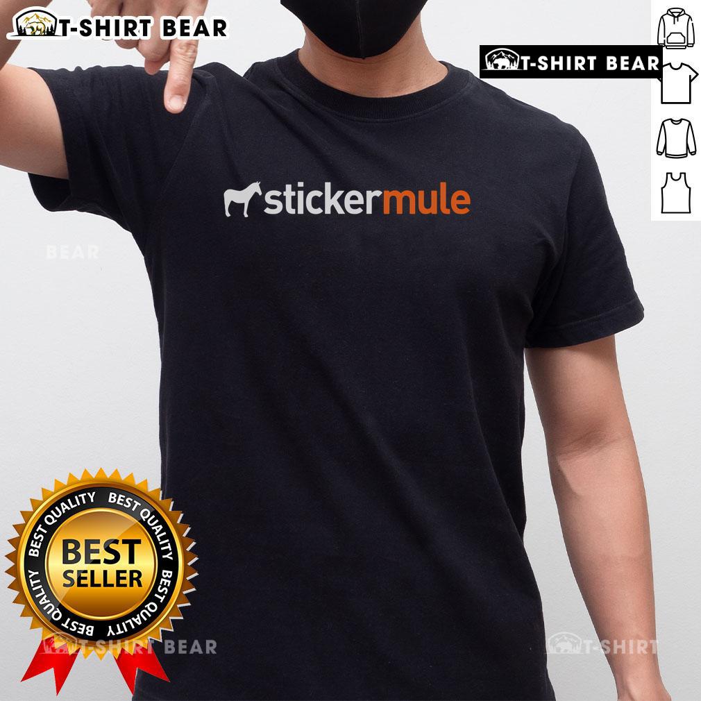 Official Stickermule Logo T-Shirt featuring vibrant logo design on a soft, comfortable fabric.