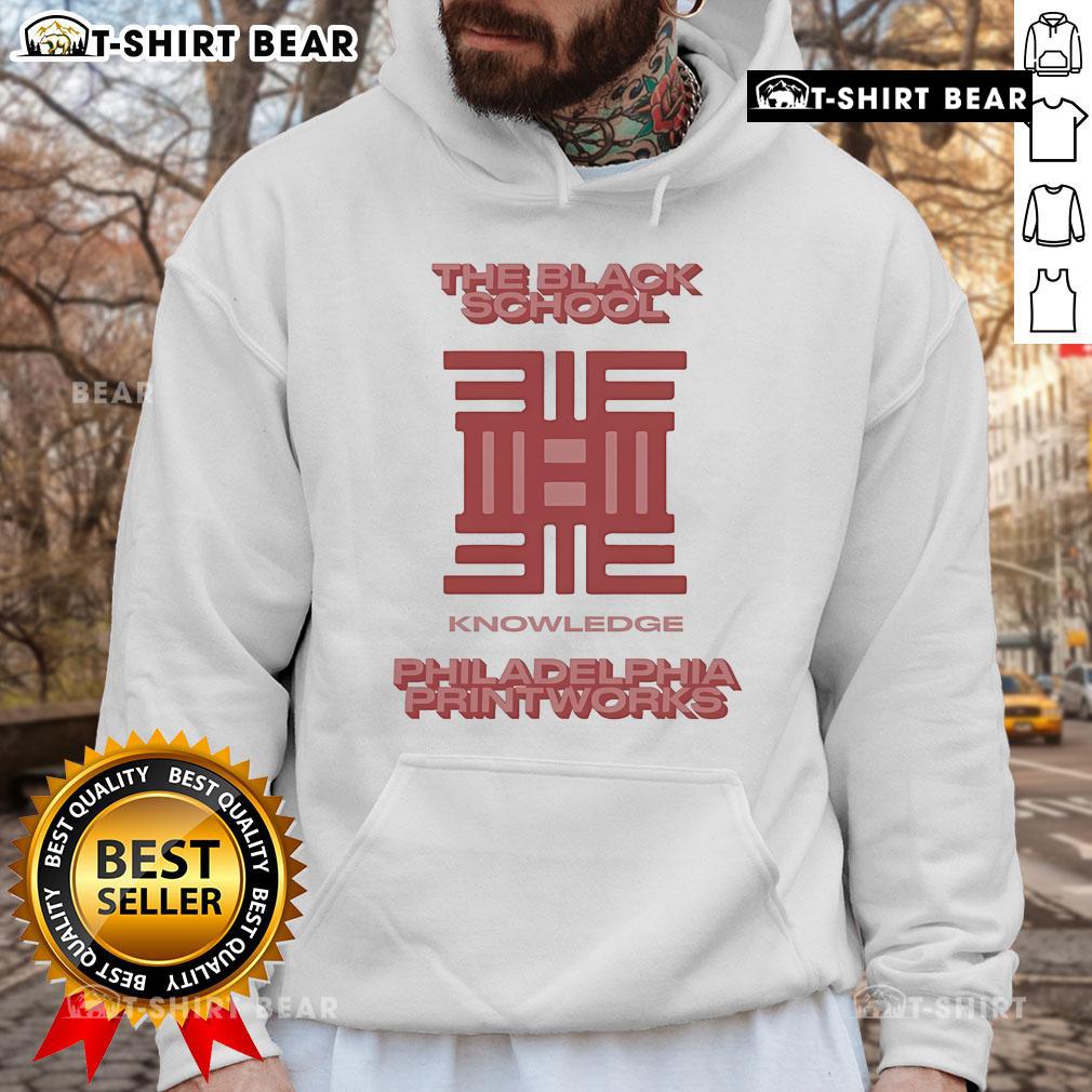 Official The Black School Knowledge hoodie from Philadelphia Printworks, featuring a stylish design and vibrant colors.