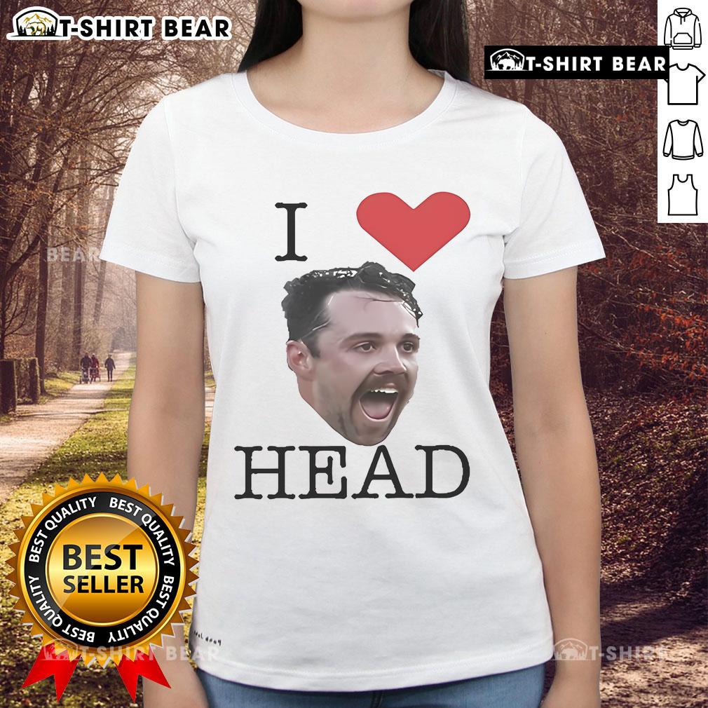 Alt Text: Official Travis Head I Love Head Ladies Tee featuring stylish design for fans of cricket star Travis Head.