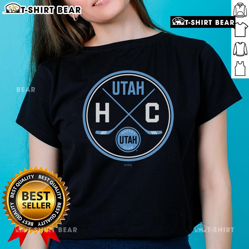 Official Utah Hockey Club Prize Ladies Tee featuring team logo and vibrant design for hockey fans and players.