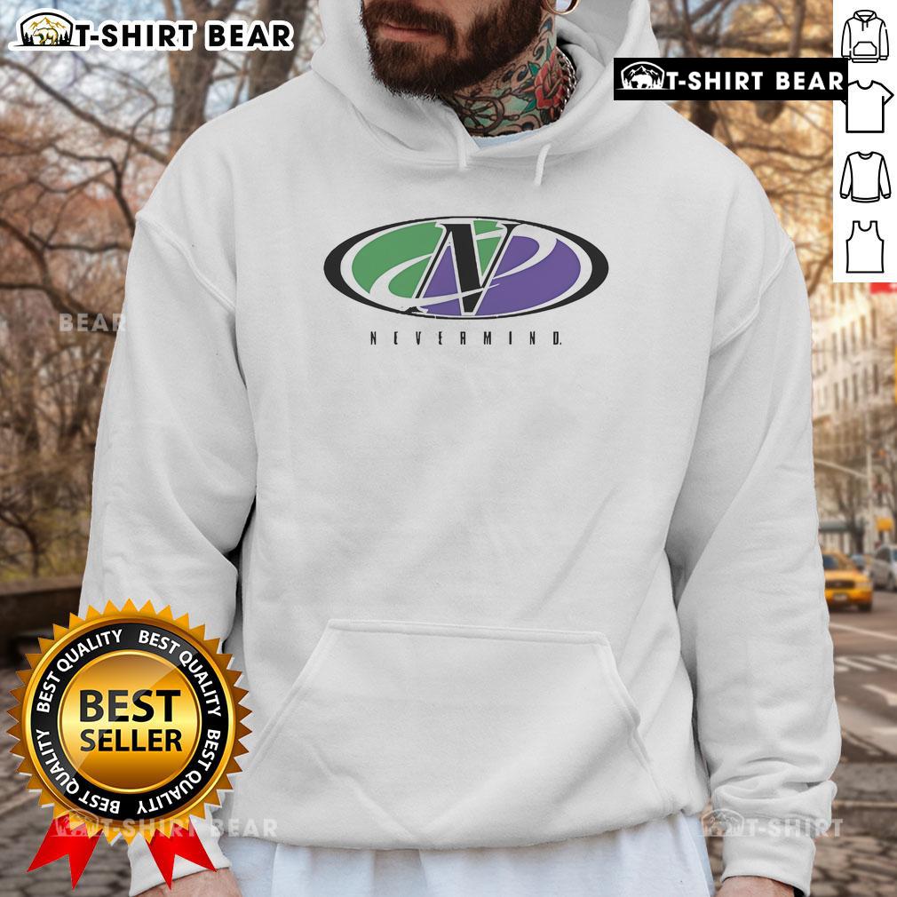 Official Veronika Slowikowska Never Mind Sporty Logo Hoodie in black with stylish logo design, perfect for casual wear.