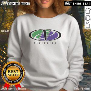 Official Veronika Slowikowska Never Mind sporty logo sweatshirt in stylish design, perfect for casual wear and sporty looks.