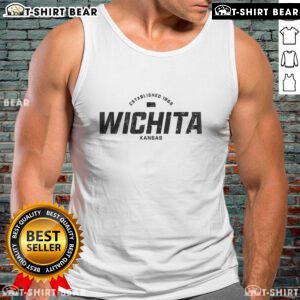 Official Wichita Kansas vintage athletic sports tank top featuring a classic design and comfortable fit for fans.